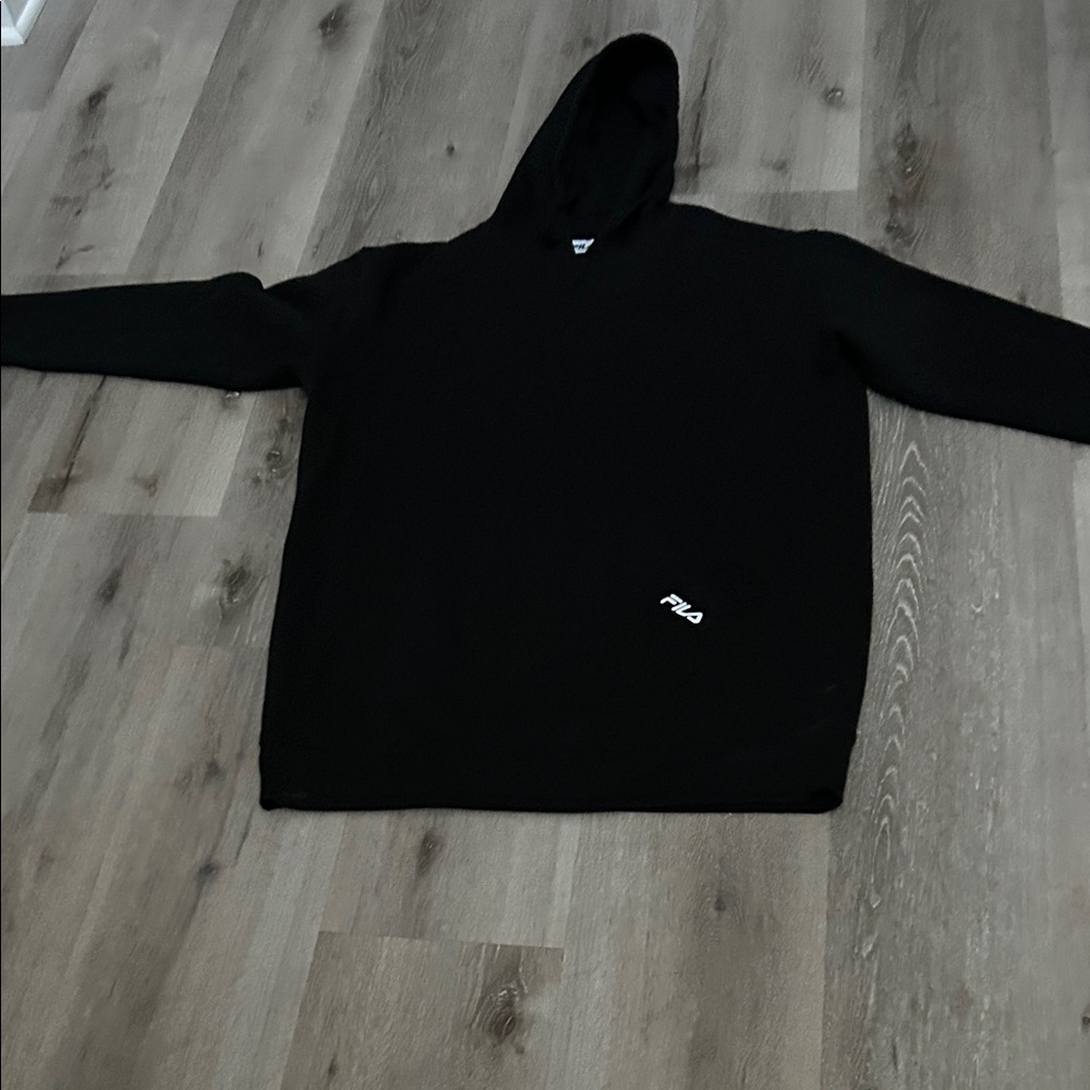 Fila Black Hoodie Sweatshirt